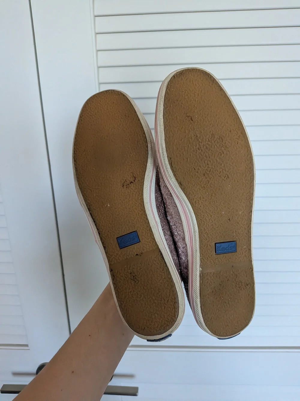 kate spade Pink Sequin Ribbon Lace Keds Sneakers